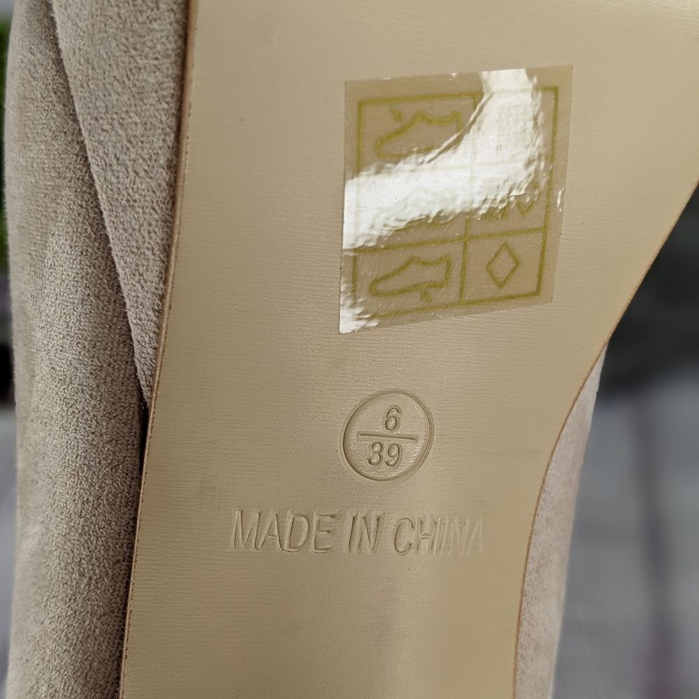 Truffle Collection Peep Toe Platform Block Heel Pumps - Picture 8 of 10